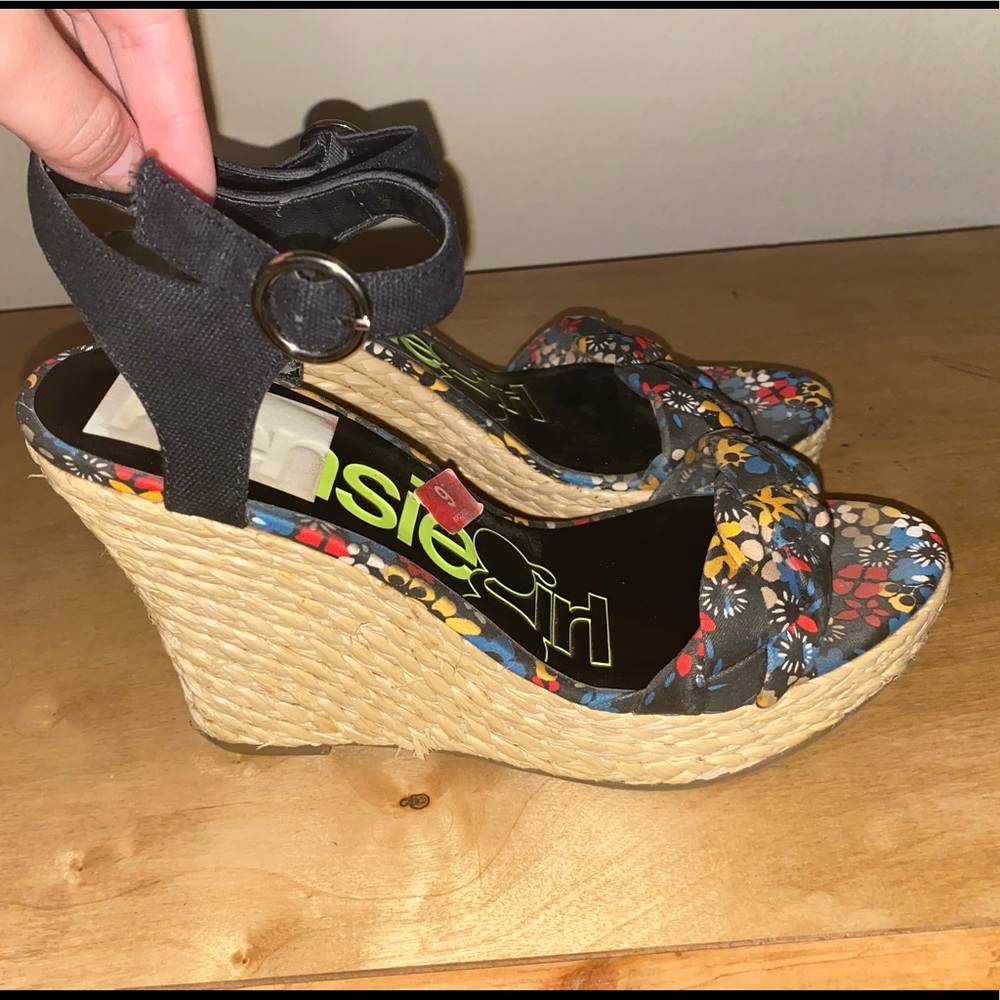 Multi Colored Kenzie Girl Wedges Size 9
